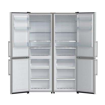 Forno Guardia 46.8-Inch Side-by-Side Refrigerator with Bottom Freezer, 21.6 cu ft, Stainless Steel (Model FFFFD1778-48)