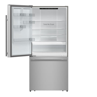 FORNO Milano 62-Inch 34.4 Cu. Ft. Side-by-Side Refrigerator with Ice Maker, Stainless Steel (FFFFD1787-60S)