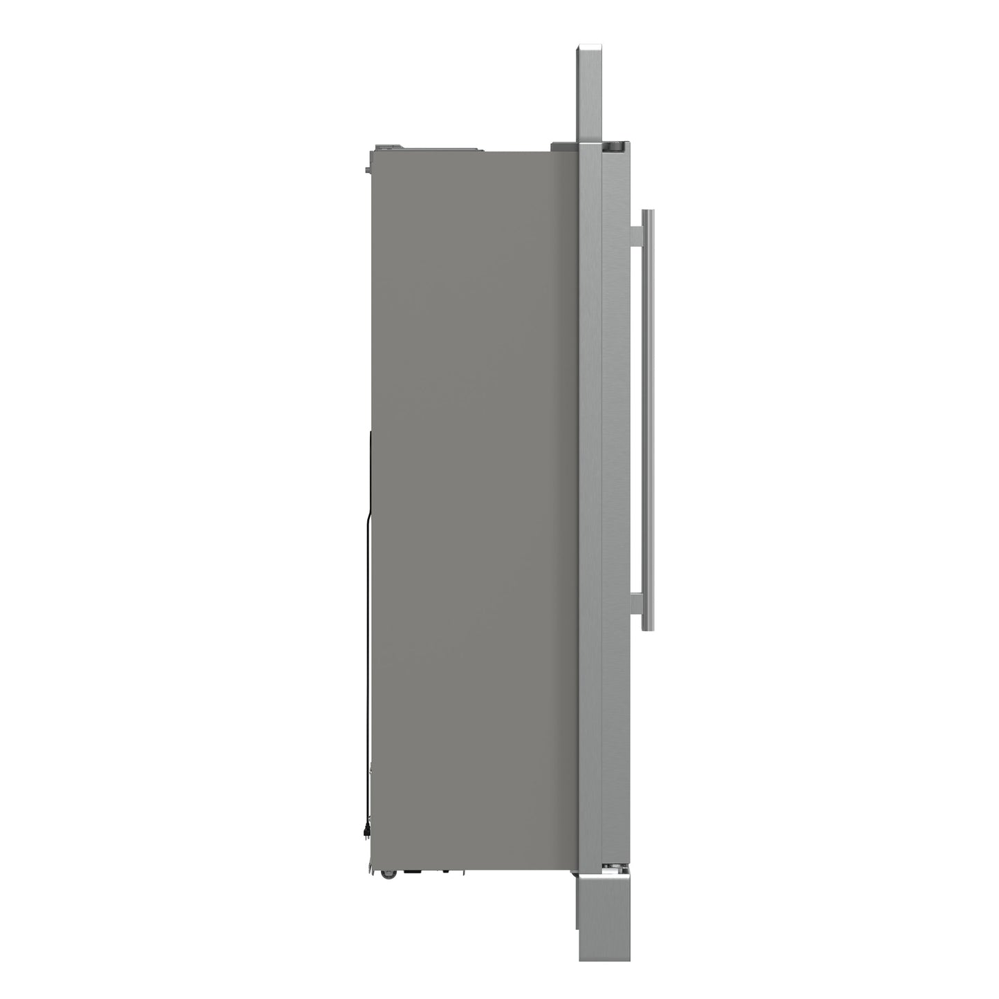 FORNO Salerno 37-Inch Built-In Side-by-Side Refrigerator, 15.6 cu ft, Stainless Steel, with Modern Trim Kit (FFRBI1805-37MG)