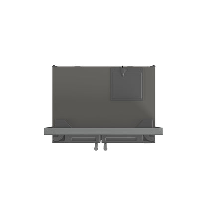 FORNO Salerno 37-Inch Built-In Side-by-Side Refrigerator, 15.6 cu ft, Stainless Steel, with Modern Trim Kit (FFRBI1805-37MG)