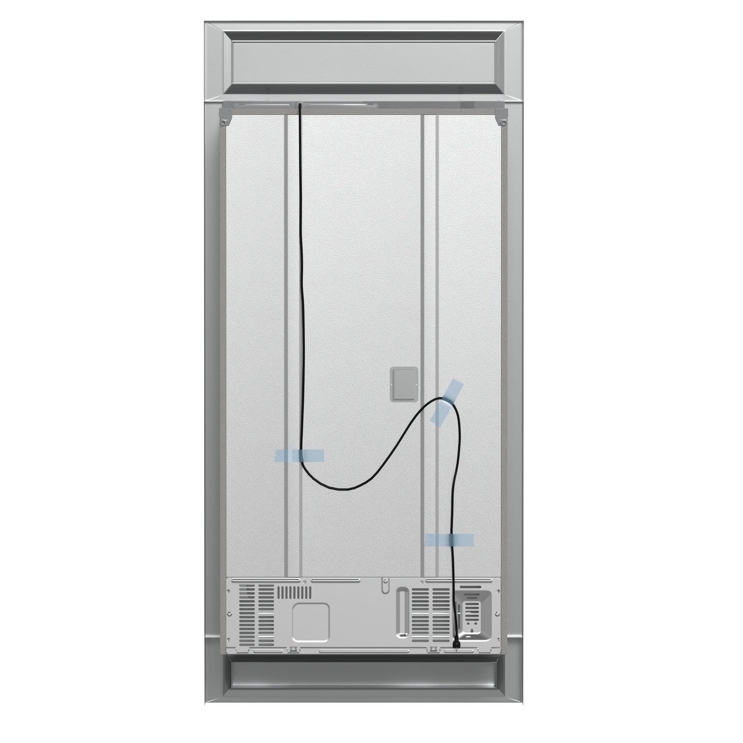 Forno Moena 40-Inch Built-In French Door Refrigerator, 19.2 cu. ft., Stainless Steel, Ice Maker, Modern Trim Kit (Model FFRBI1820-40MG)