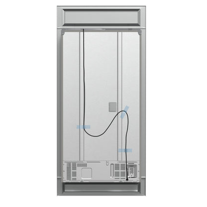 Forno Moena 40-Inch Built-In French Door Refrigerator, 19.2 cu. ft., Stainless Steel, Ice Maker, Modern Trim Kit (Model FFRBI1820-40MG)