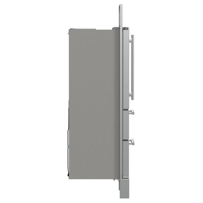 Forno Moena 40-Inch Built-In French Door Refrigerator, 19.2 cu. ft., Stainless Steel, Ice Maker, Modern Trim Kit (Model FFRBI1820-40MG)