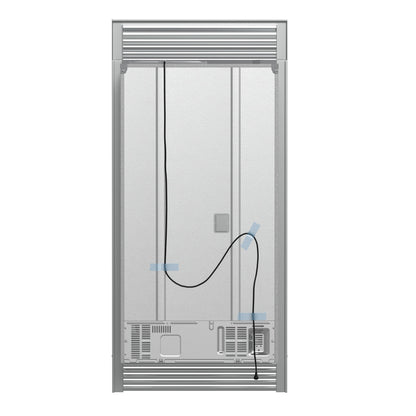 Forno Moena 40-Inch Built-In French Door Refrigerator, 19.2 cu ft, Stainless Steel, Ice Maker, Trim Kit (FFRBI1820-40SG)