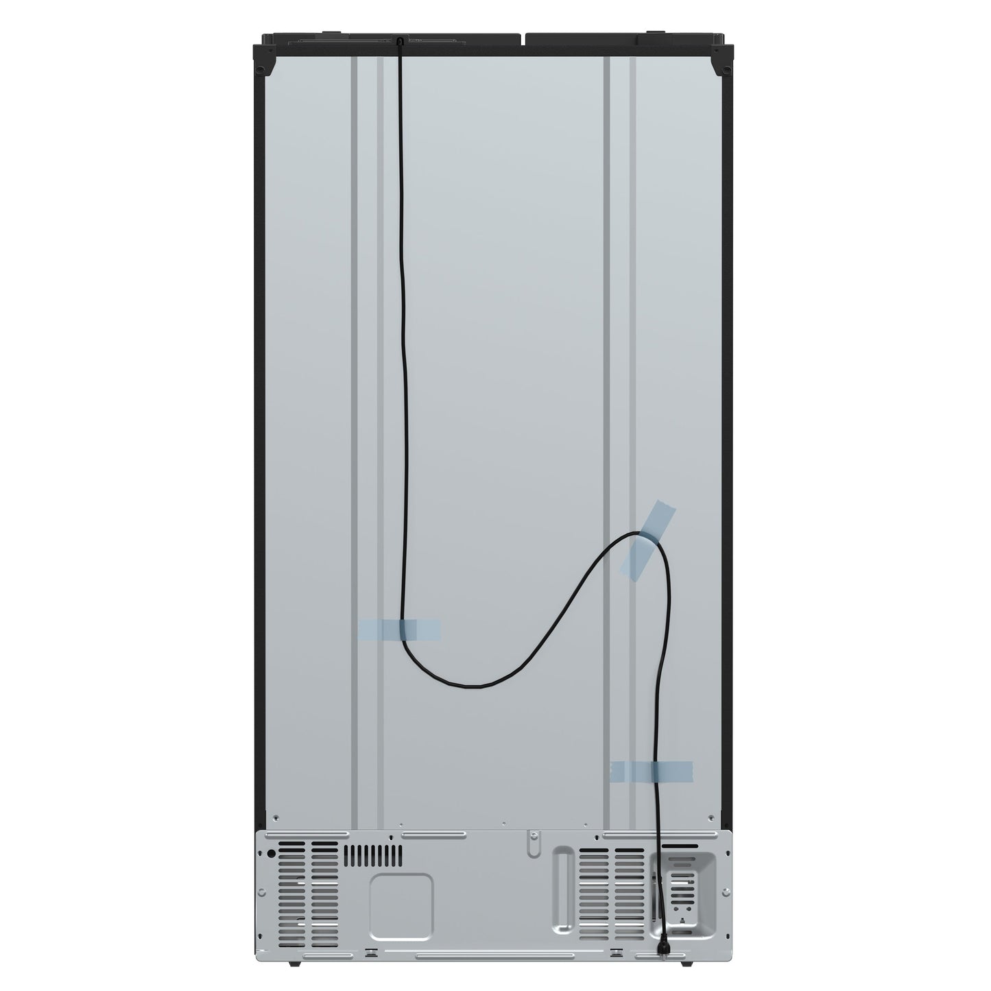 Forno Salerno 36-Inch Side-by-Side Refrigerator, 20 cu. ft., Water & Ice Dispenser, Black with Stainless Steel Handles, FFRBI1844-36BLK