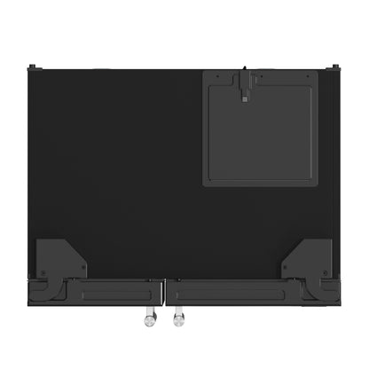 Forno Salerno 36-Inch Side-by-Side Refrigerator, 20 cu. ft., Water & Ice Dispenser, Black with Stainless Steel Handles, FFRBI1844-36BLK