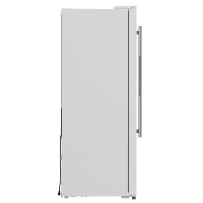 Forno Salerno 36" Side-by-Side Refrigerator, 20 cu. ft., White, External Water & Ice Dispenser, Stainless Steel Handles, FFRBI1844-36WHT