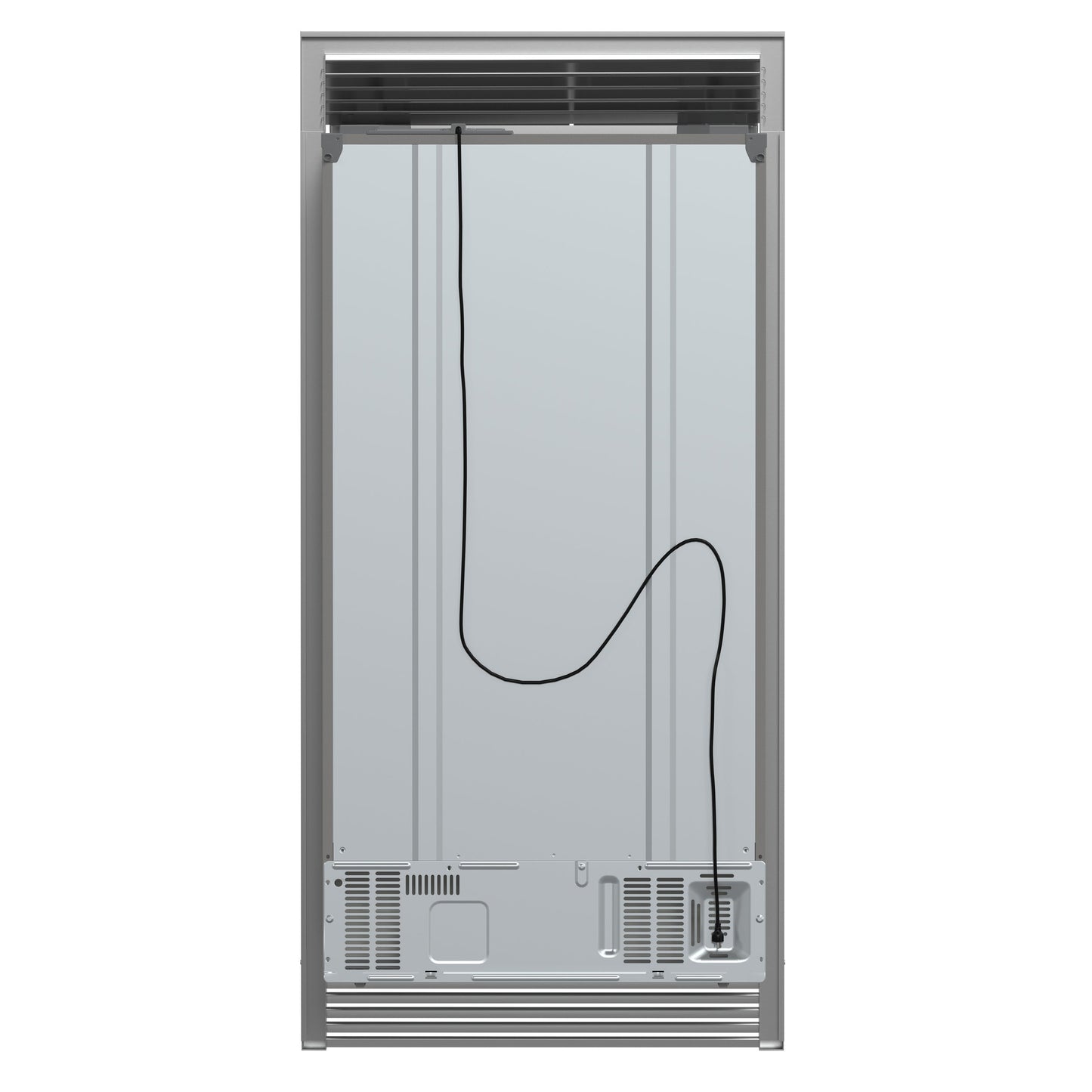 Forno Salerno 40-Inch Built-In Side-by-Side Refrigerator, 20 Cu. Ft., Water & Ice Dispenser, Stainless Steel with Grill Trim Kit (FFRBI1844-40SG)