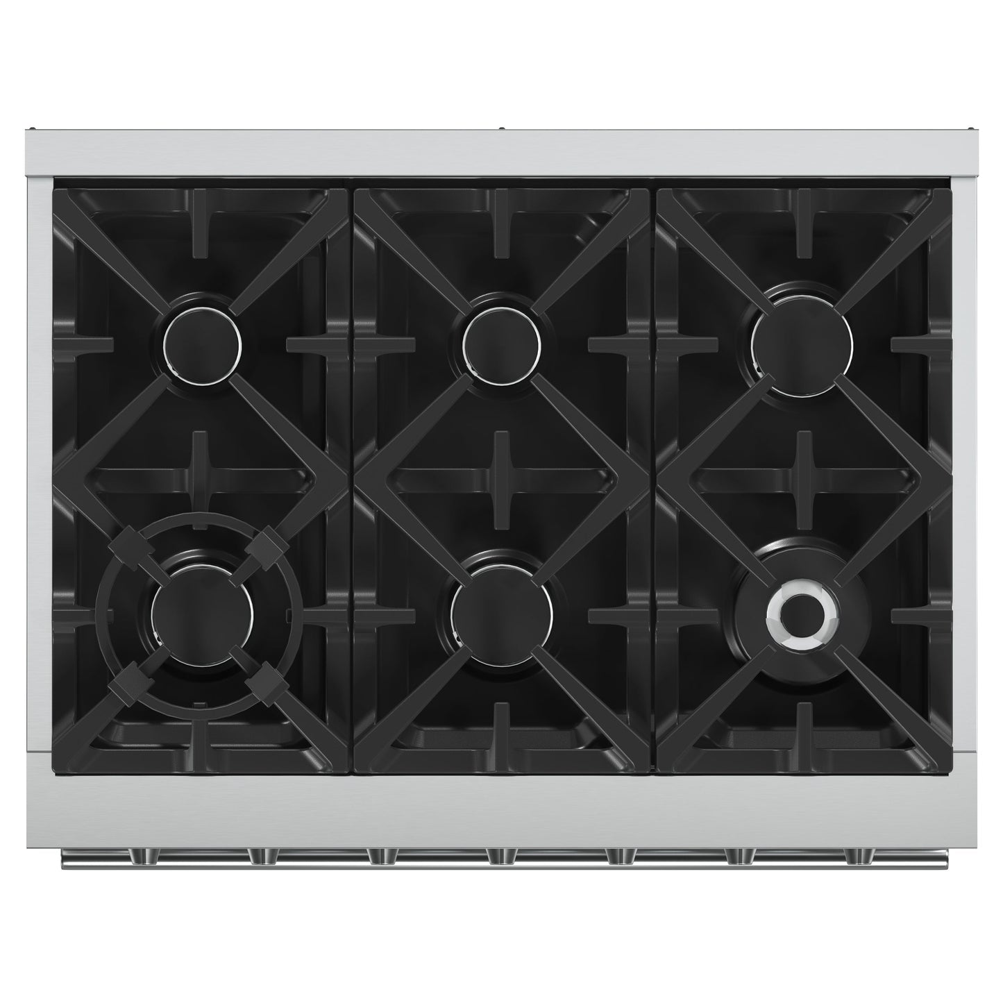 FORNO Massimo 36 in. Freestanding Gas Range, 5.36 cu. ft. Oven, 6 Sealed Burners, Stainless Steel (Model FFSGS6239-36)