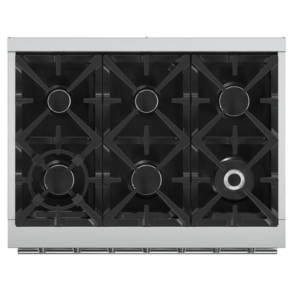 FORNO Massimo 36 in. Freestanding Gas Range, 5.36 cu. ft. Oven, 6 Sealed Burners, Stainless Steel (Model FFSGS6239-36)