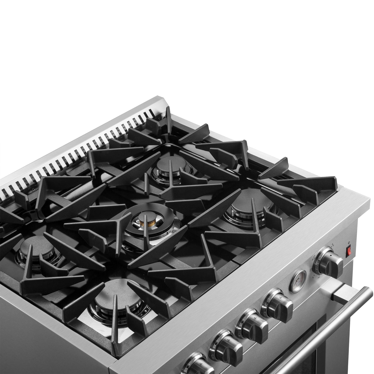 Forno Giovanni 30-Inch Freestanding Gas Range, 4.32 cu. ft. Oven, 5 Sealed Burners, Stainless Steel (Model FFSGS6274-30)