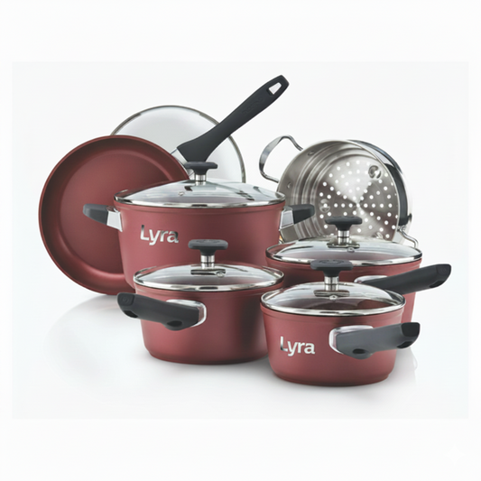 Lyra Classic 11-Piece Forged Aluminum Nonstick Cookware Set
