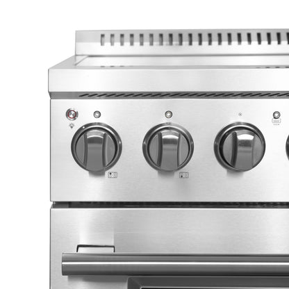 Forno Torino 30 in. 4.32 cu. ft. Induction Range with True Convection, Air Fry & Sous Vide, Stainless Steel, 240V (FFSIN0936-30)