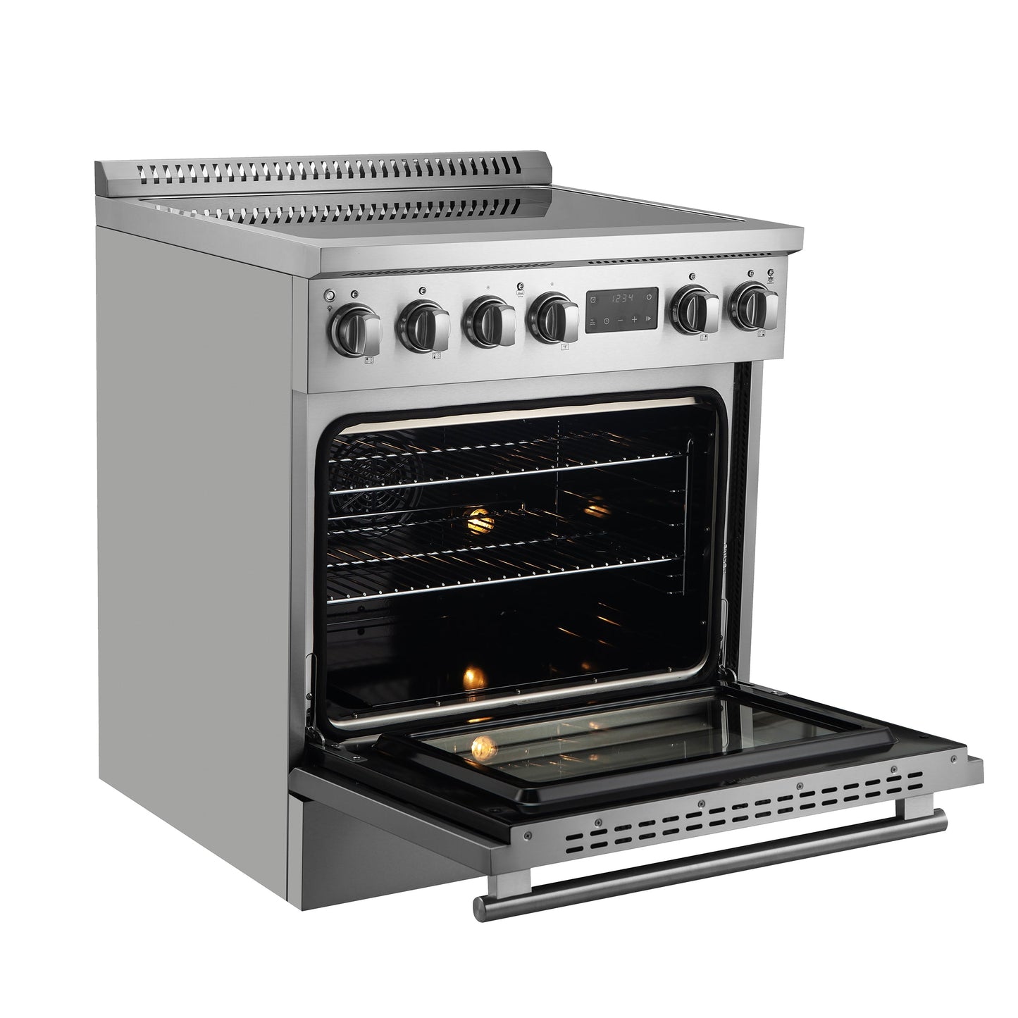 Forno Torino 30 in. 4.32 cu. ft. Induction Range with True Convection, Air Fry & Sous Vide, Stainless Steel, 240V (FFSIN0936-30)