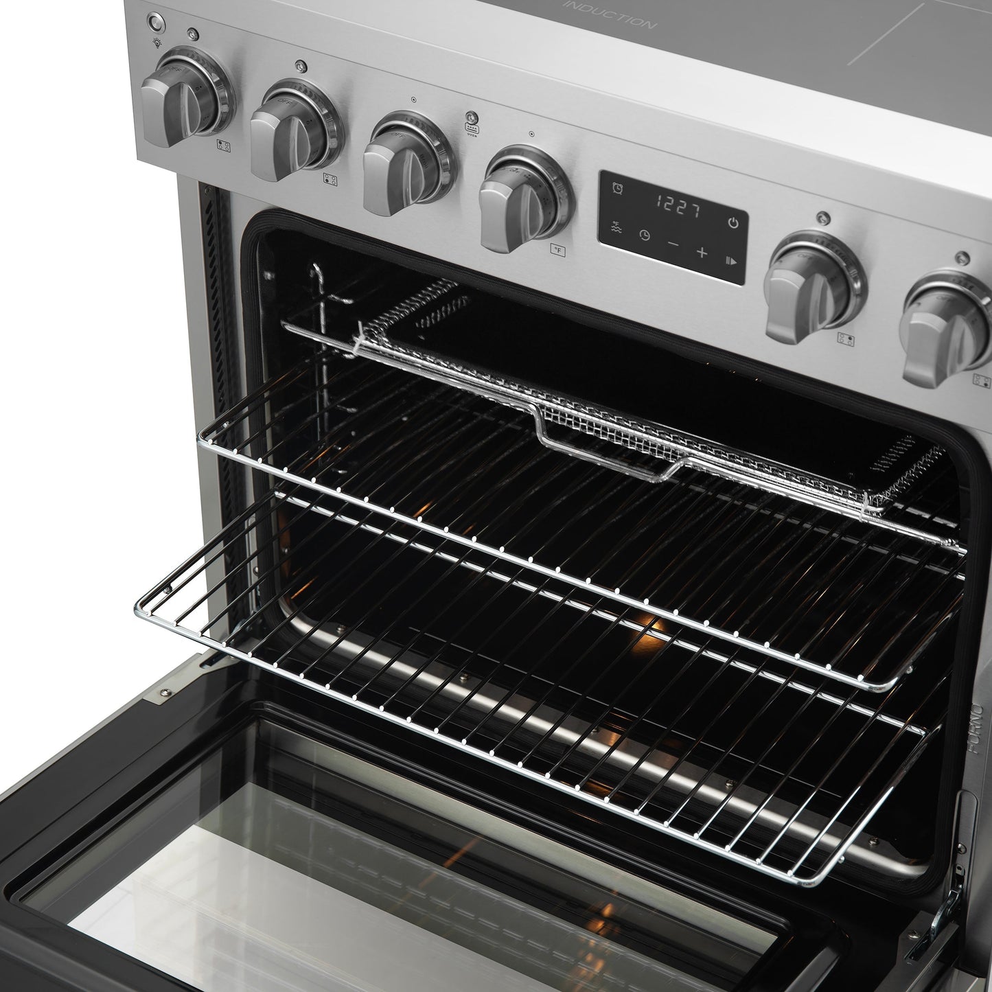 Forno Torino 30 in. 4.32 cu. ft. Induction Range with True Convection, Air Fry & Sous Vide, Stainless Steel, 240V (FFSIN0936-30)