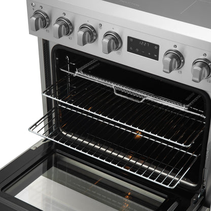 Forno Torino 30 in. 4.32 cu. ft. Induction Range with True Convection, Air Fry & Sous Vide, Stainless Steel, 240V (FFSIN0936-30)