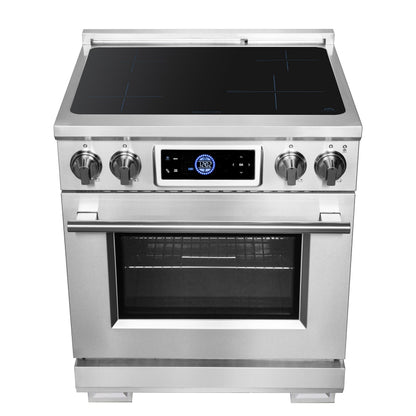 Forno Maximus 30-Inch Induction Range with 4.32 cu. ft. Oven, Air Fry, Air Sous Vide, True Convection, Digital Display – Model FFSIN0968-30