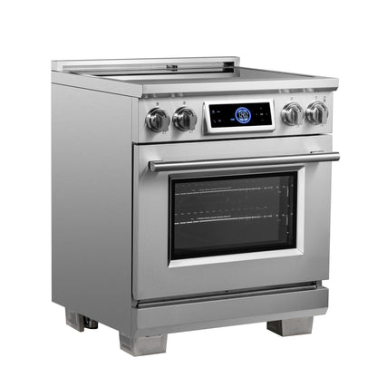 Forno Maximus 30-Inch Induction Range with 4.32 cu. ft. Oven, Air Fry, Air Sous Vide, True Convection, Digital Display – Model FFSIN0968-30