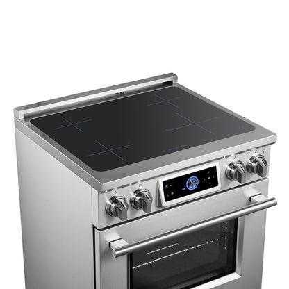 Forno Maximus 30-Inch Induction Range with 4.32 cu. ft. Oven, Air Fry, Air Sous Vide, True Convection, Digital Display – Model FFSIN0968-30