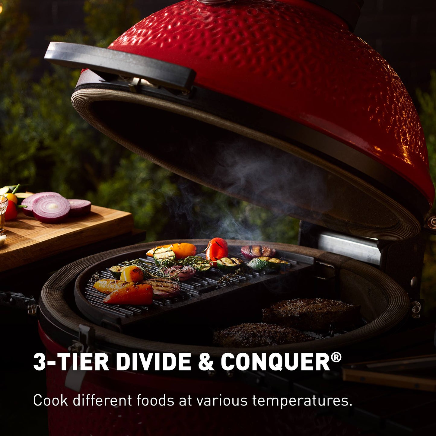 Kamado Joe® Classic Joe Series III Standalone 18" Charcoal Grill in Red