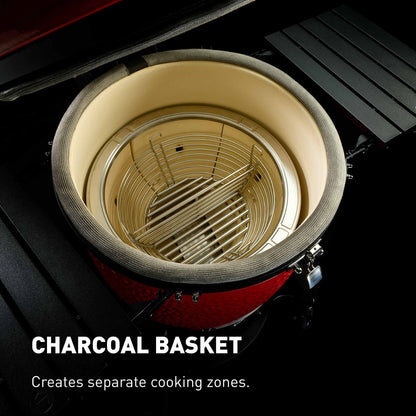 Kamado Joe® Big Joe Series III 24" Charcoal Grill in Red with Cart