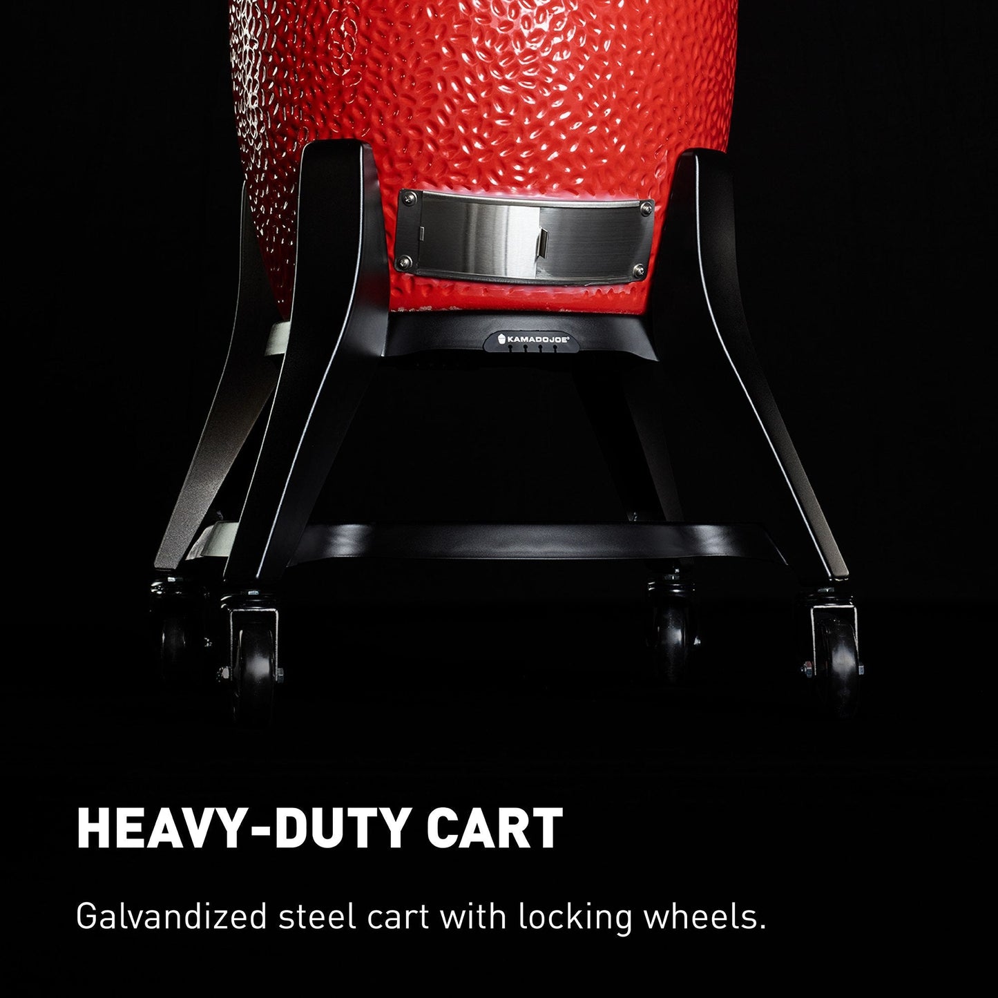 Kamado Joe® Big Joe Series III 24" Charcoal Grill in Red with Cart