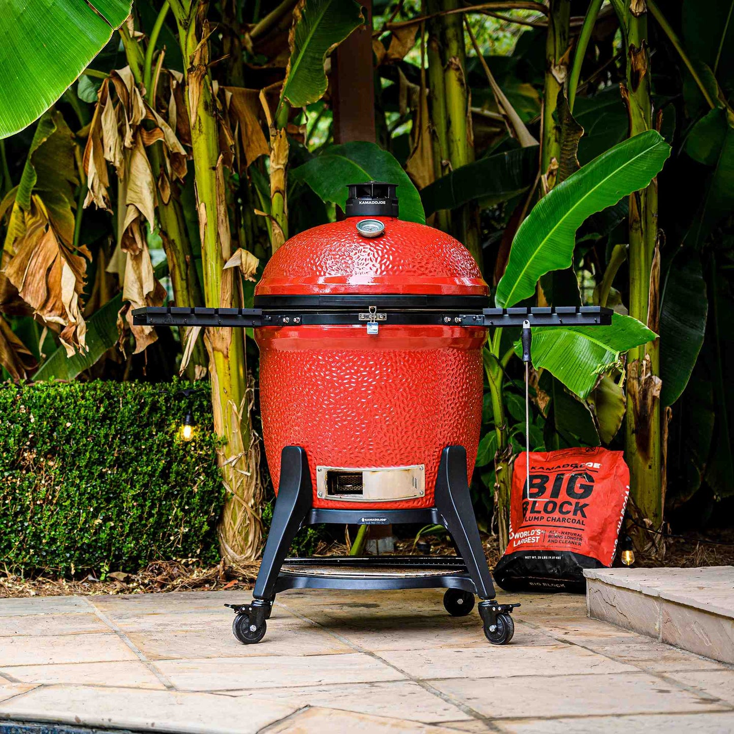 Kamado Joe® Big Joe Series III 24" Charcoal Grill in Red with Cart