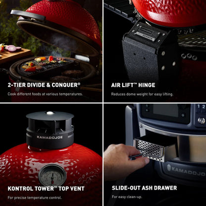 Kamado Joe® Big Joe Konnected Joe 24" Digital Charcoal Grill And Smoker