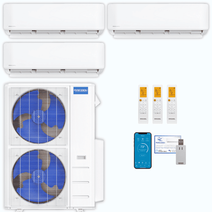 MRCOOL DIY 5th Gen 3-Zone 36,000 BTU Ductless Mini Split Air Conditioner & Heat Pump (12K+12K+12K), DIY3-B-48HP