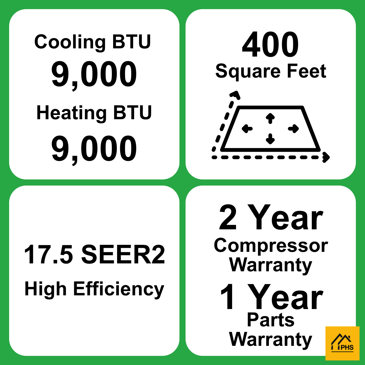 MRCOOL DIY® Select 9,000 BTU Single Zone Mini Split System 115V with Black Air Handler and 11.5 ft. DIY Quick Connect Line Set, DIYS-09-HP-B-115A11-O