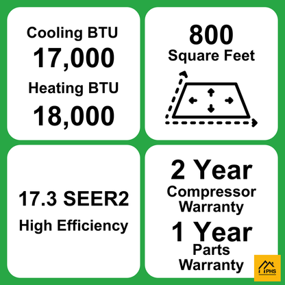 MRCOOL DIY® Select 18,000 BTU Single Zone Mini Split System 230V with Black Air Handler and 11.5 ft. DIY Quick Connect Line Set, DIYS-18-HP-B-230A11-O