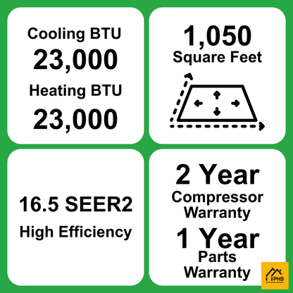 MRCOOL DIY® Select 24,000 BTU Single Zone Mini Split System 230V with Black Air Handler and 11.5 ft. DIY Quick Connect Line Set, DIYS-24-HP-B-230A11-O