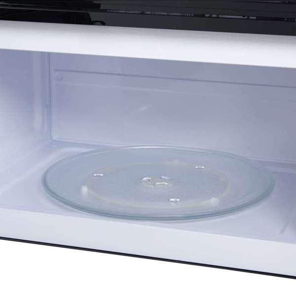 FORNO Scalo 30-Inch Over-the-Range Microwave, 1.6 cu. ft., 300 CFM, Black with Antique Brass Accents (Model FOTR3007-30BLK)