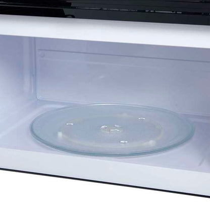 FORNO Scalo 30-Inch Over-the-Range Microwave, 1.6 cu. ft., 300 CFM, Black with Antique Brass Accents (Model FOTR3007-30BLK)
