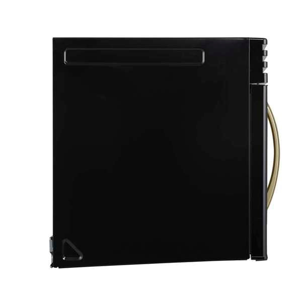FORNO Scalo 30-Inch Over-the-Range Microwave, 1.6 cu. ft., 300 CFM, Black with Antique Brass Accents (Model FOTR3007-30BLK)