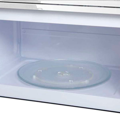 FORNO Scalo 30-Inch Over-the-Range Microwave, 1.6 Cu. Ft., 300 CFM Vent Fan, White with Antique Brass Accents (Model FOTR3007-30WHT)