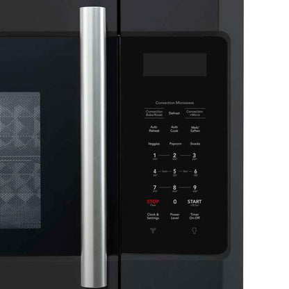 FORNO Fornace 30-Inch Over-the-Range Microwave, 1.5 cu. ft., 300 CFM Vent Fan, Black with Stainless Steel Accents (FOTR3038-30BLK)