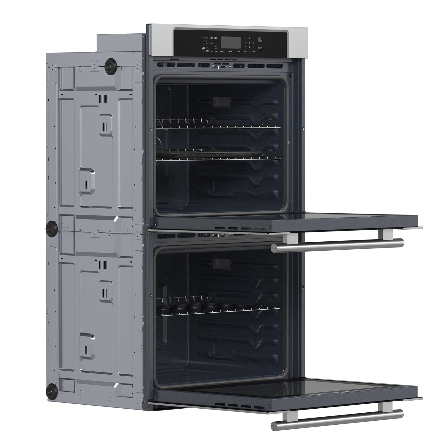 FORNO Villarosa 30-Inch Built-In Double Wall Oven, Stainless Steel, Self-Cleaning (Model FBOEL1365-30)