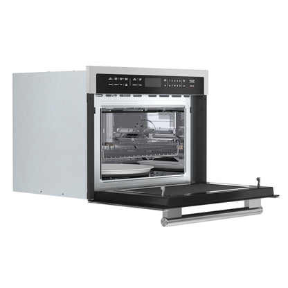 FORNO Oliena 24-Inch Built-In Microwave Oven, 1.6 Cu. Ft., Stainless Steel (Model FMWDR3093-24)