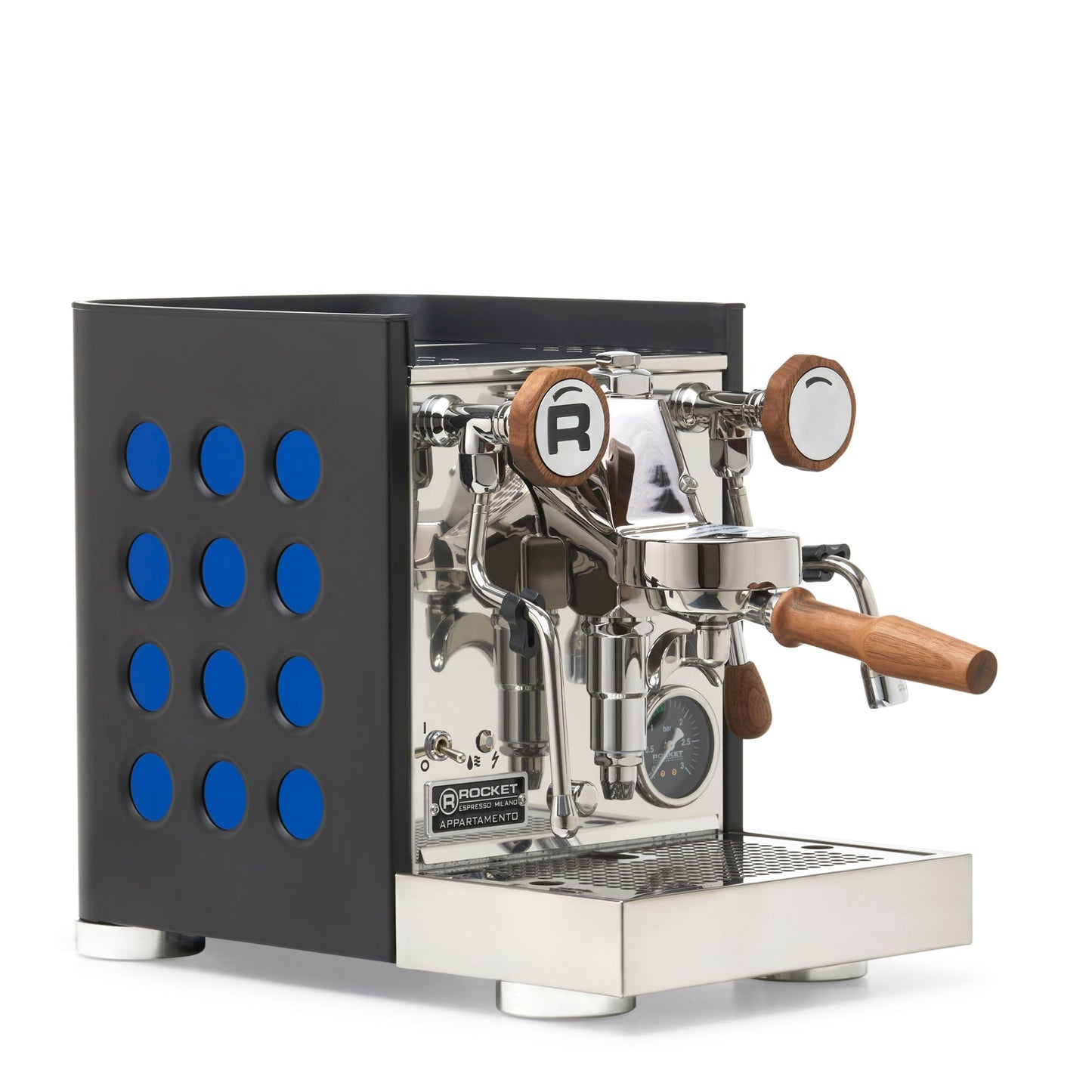 Rocket Espresso Appartamento TCA Espresso Machine - Black with Black Stripe