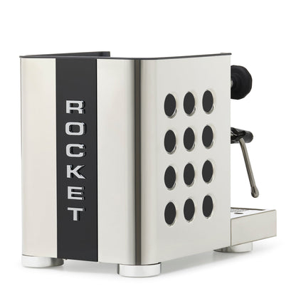 Rocket Espresso Appartamento TCA Espresso Machine - Stainless Steel with Black Stripe