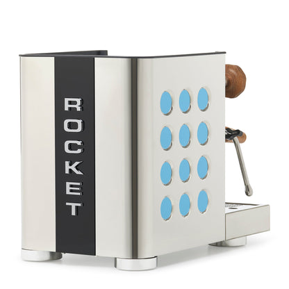Rocket Espresso Appartamento TCA Espresso Machine - Stainless Steel with Black Stripe