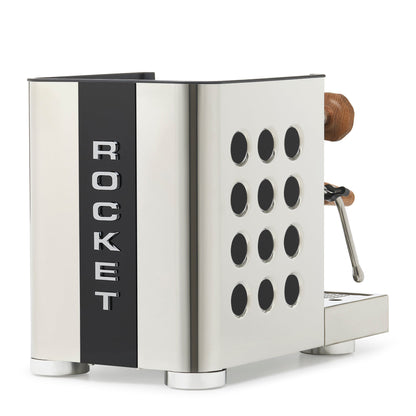 Rocket Espresso Appartamento TCA Espresso Machine - Stainless Steel with Black Stripe