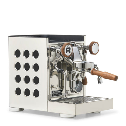 Rocket Espresso Appartamento TCA Espresso Machine - Stainless Steel with Black Stripe