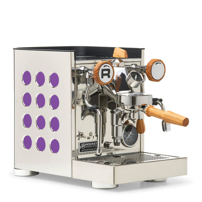 Rocket Espresso Appartamento TCA Espresso Machine - Stainless Steel with Black Stripe