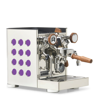 Rocket Espresso Appartamento TCA Espresso Machine - Stainless Steel with Black Stripe