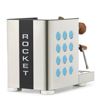 Rocket Espresso Appartamento TCA Espresso Machine - Stainless Steel with Black Stripe