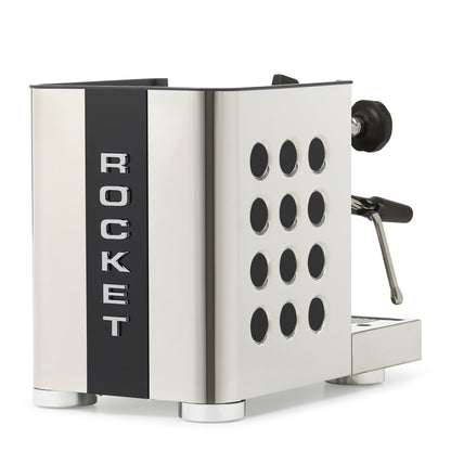 Rocket Espresso Appartamento TCA Espresso Machine - Stainless Steel with Black Stripe