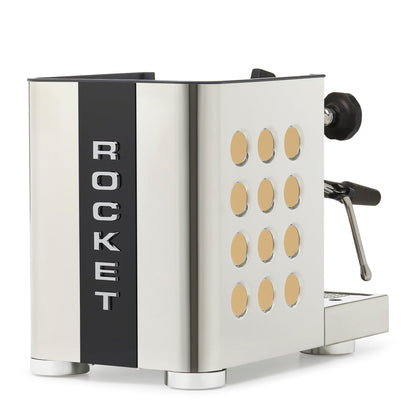 Rocket Espresso Appartamento TCA Espresso Machine - Stainless Steel with Black Stripe
