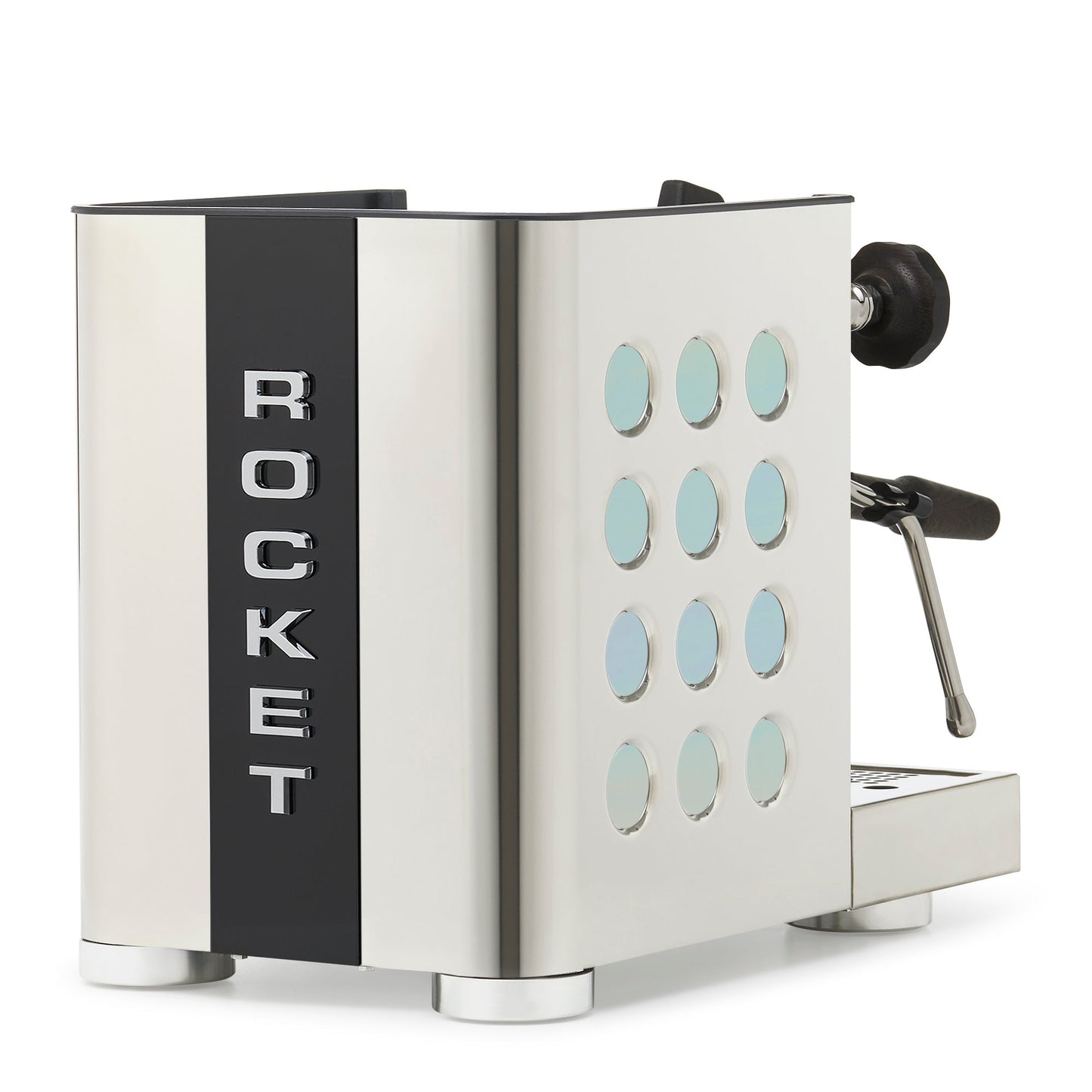 Rocket Espresso Appartamento TCA Espresso Machine - Stainless Steel with Black Stripe